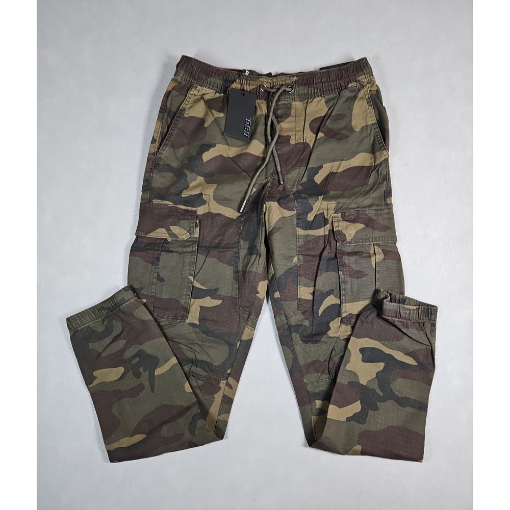 CSG Mens Camo Cargo Jogger Pull On Pants Size Small NWT